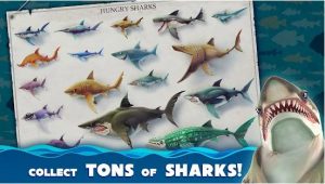Hungry Shark World Mod Apk unlocked all sharks